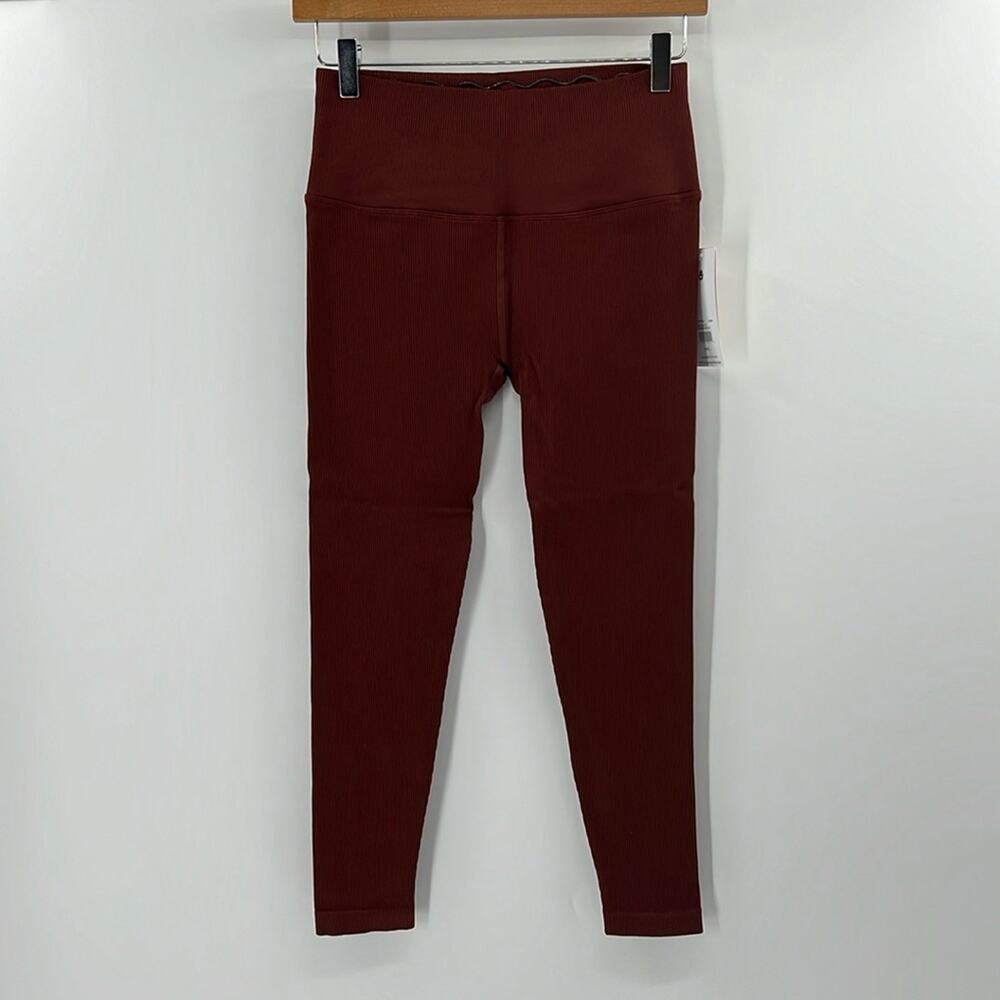 Spiritual Gangster Love Sculpt 7/8 Seamless Leggings - Burgundy - M/L - NWT